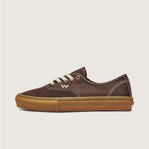 Vans Authentic Skate Men's Brown Canvas Sneakers